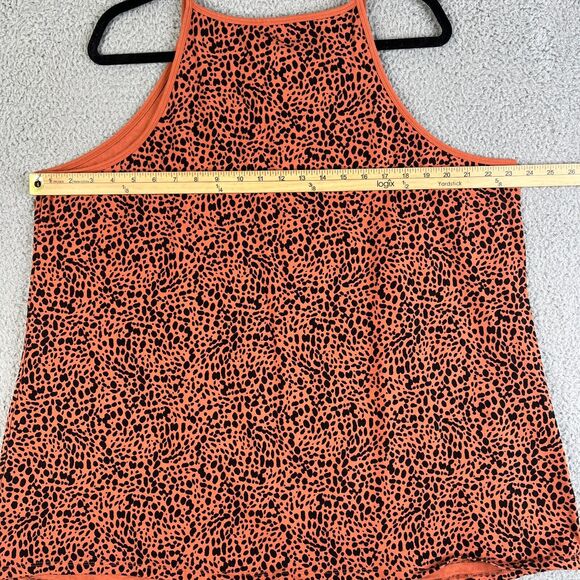 Torrid Foxy Cheetah Print  Tank Top Womens 5 High Neck Crop Sleeveless Stretch - Picture 6 of 7